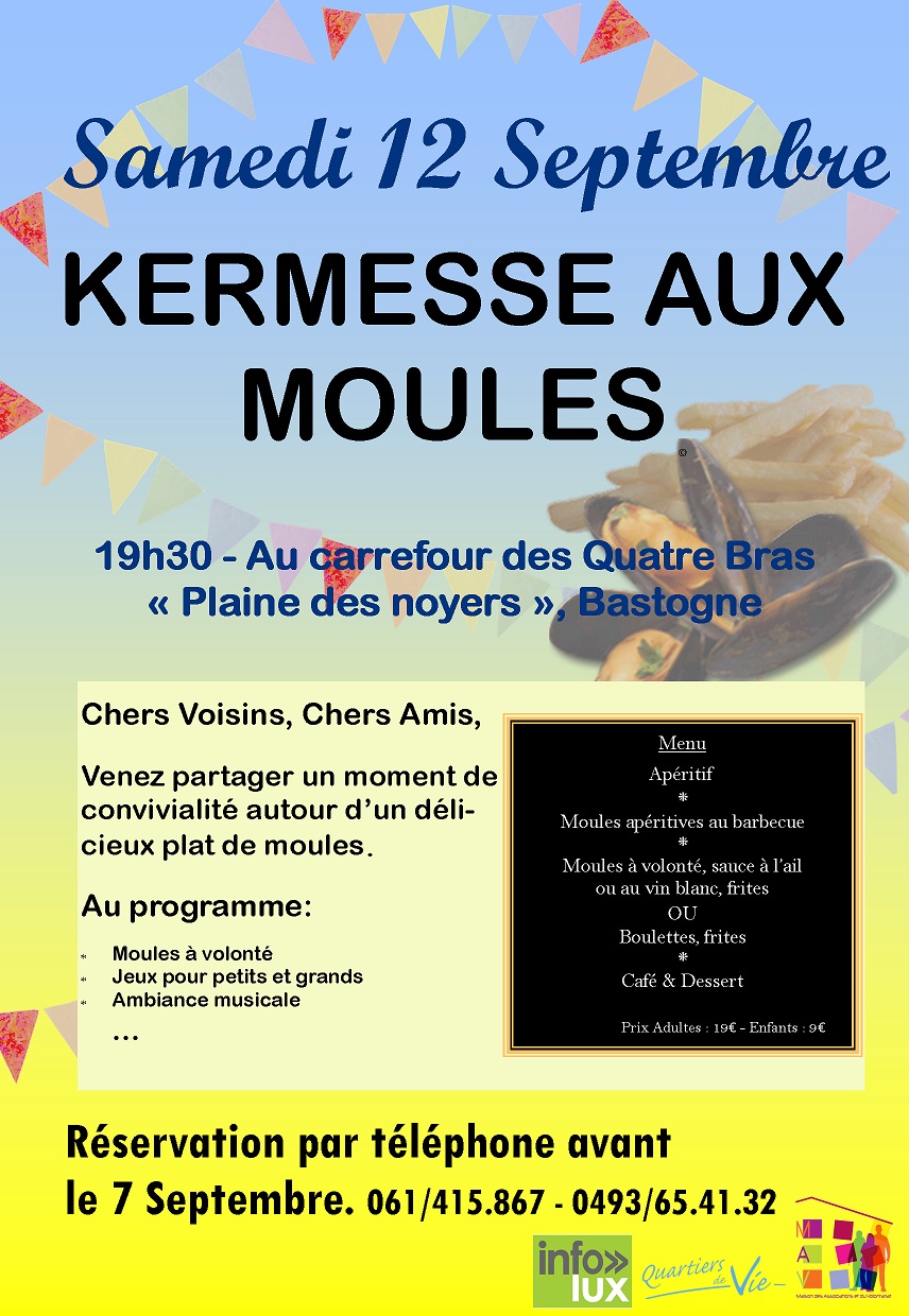 Kermesse aux moules - affiche