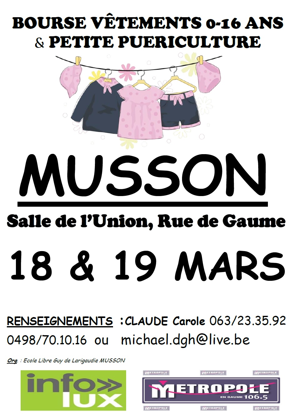 Bourse aux vêtements à Musson