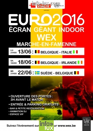 Euro 2016 sur écran géant – Wex Marche-en-famenne