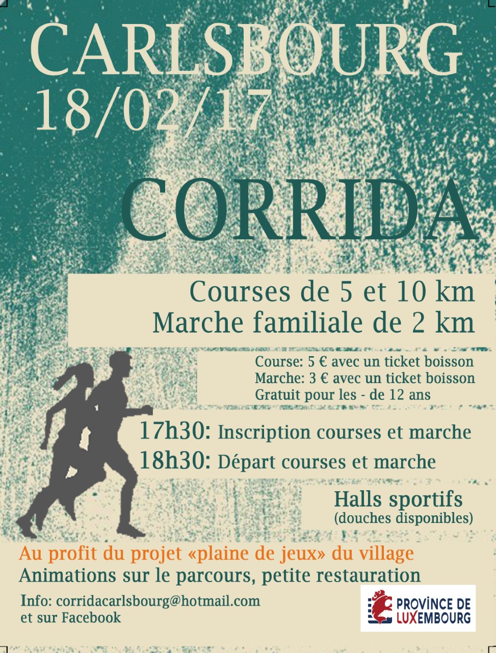 carlsbourg corrida marche