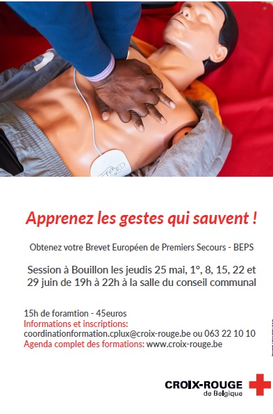 Brevet Européen de Premiers Secours à Bouillon