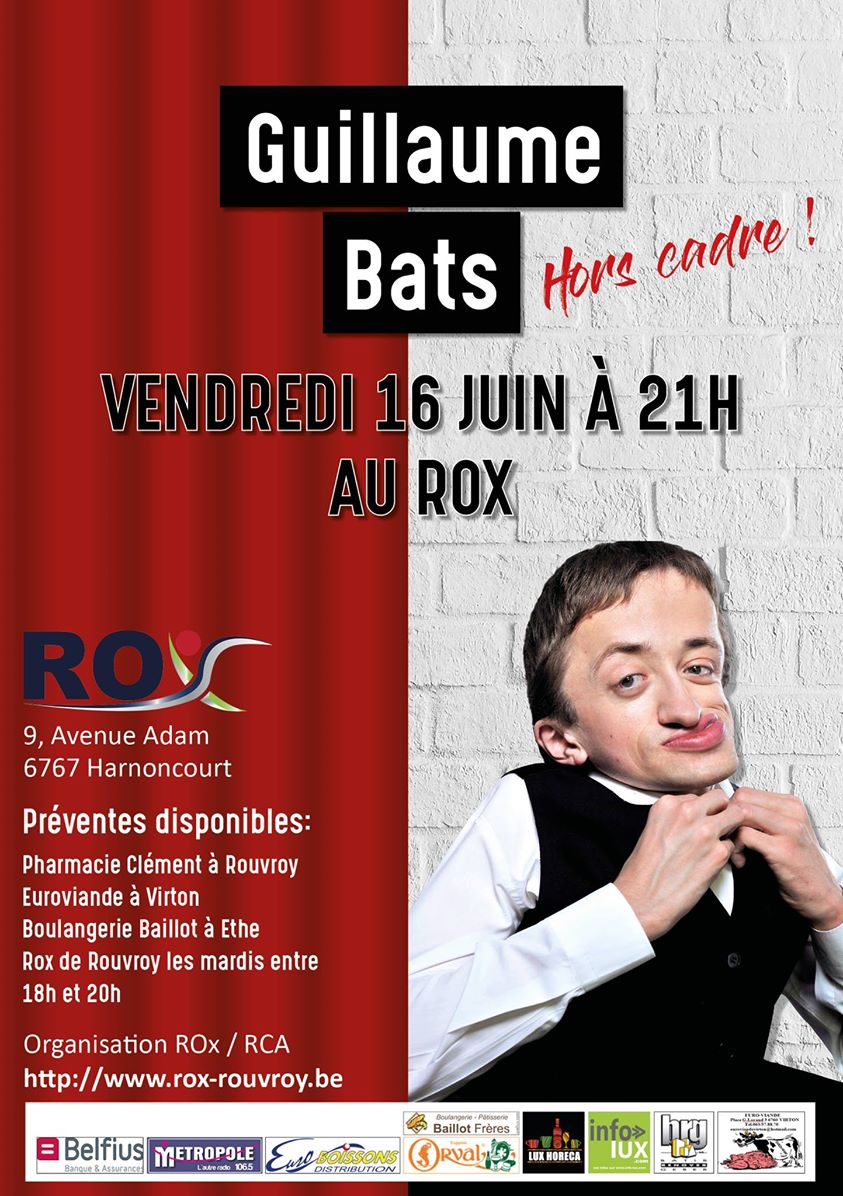 Gagnez vos places  au ROx de Rouvroy pour un spectacle inédit !