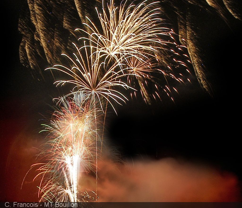 FEU D'ARTIFICE DU 21 JUILLET EN PROVINCE DE LUXEMBOURG 2017