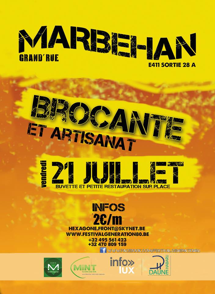 Brocante 21 Juillet Marbehan