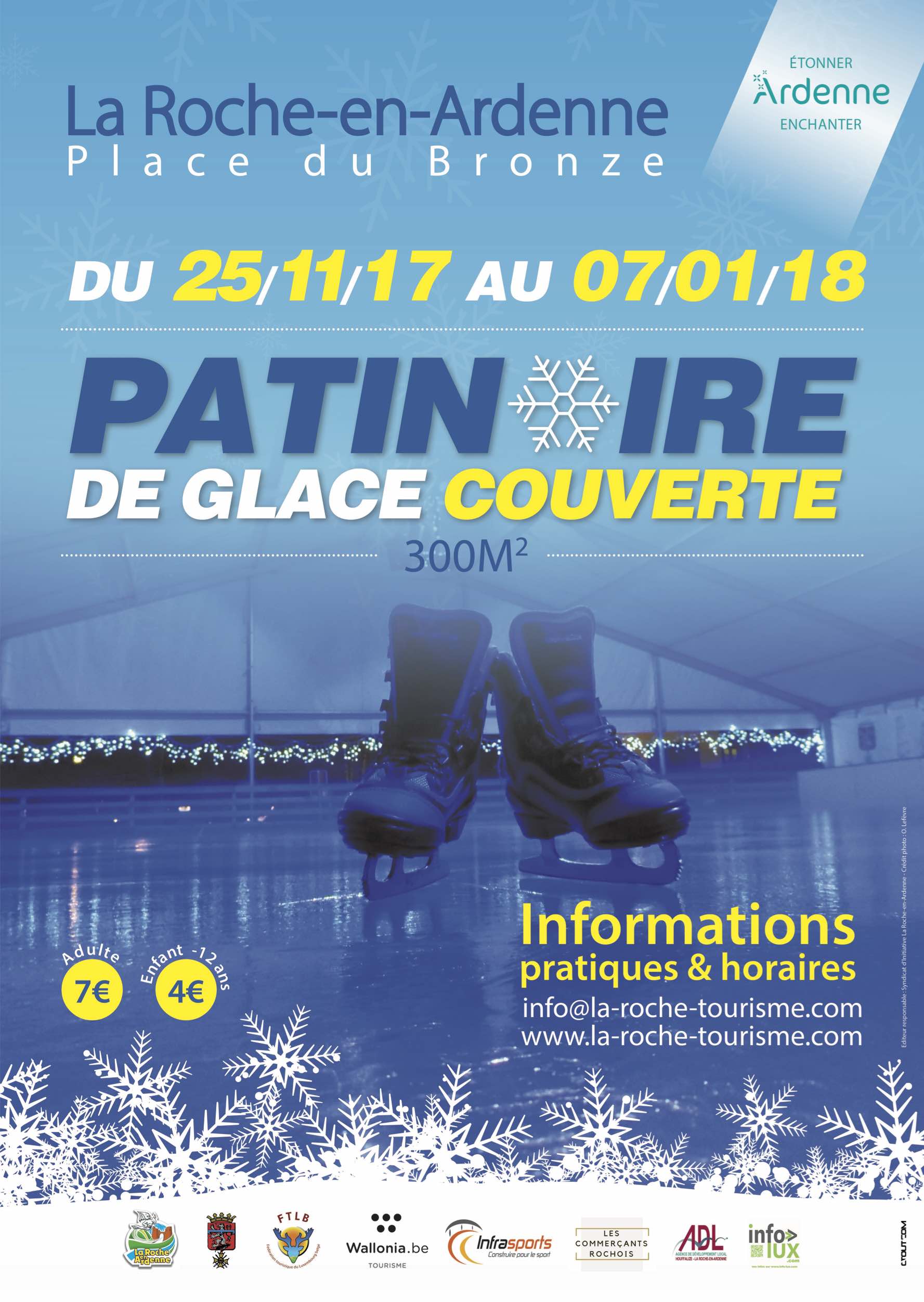 La Roche en Hiver,  marché de noël , patinoire 2017