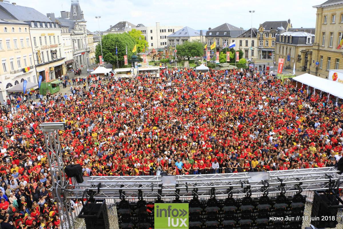 Belgique-Panama , Sur Ecran Géants à Arlon – Photos