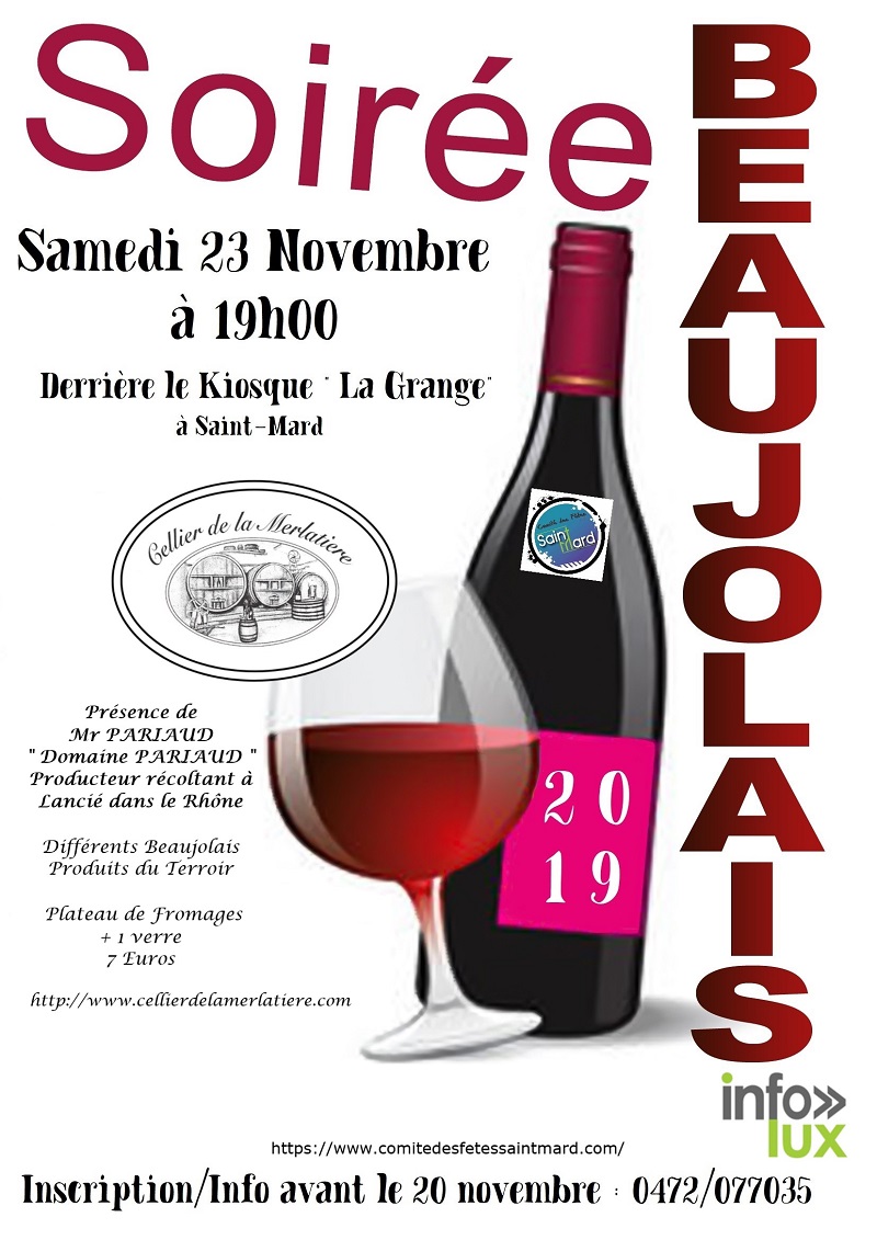 Soirée Beaujolais à Saint Mard - Virton