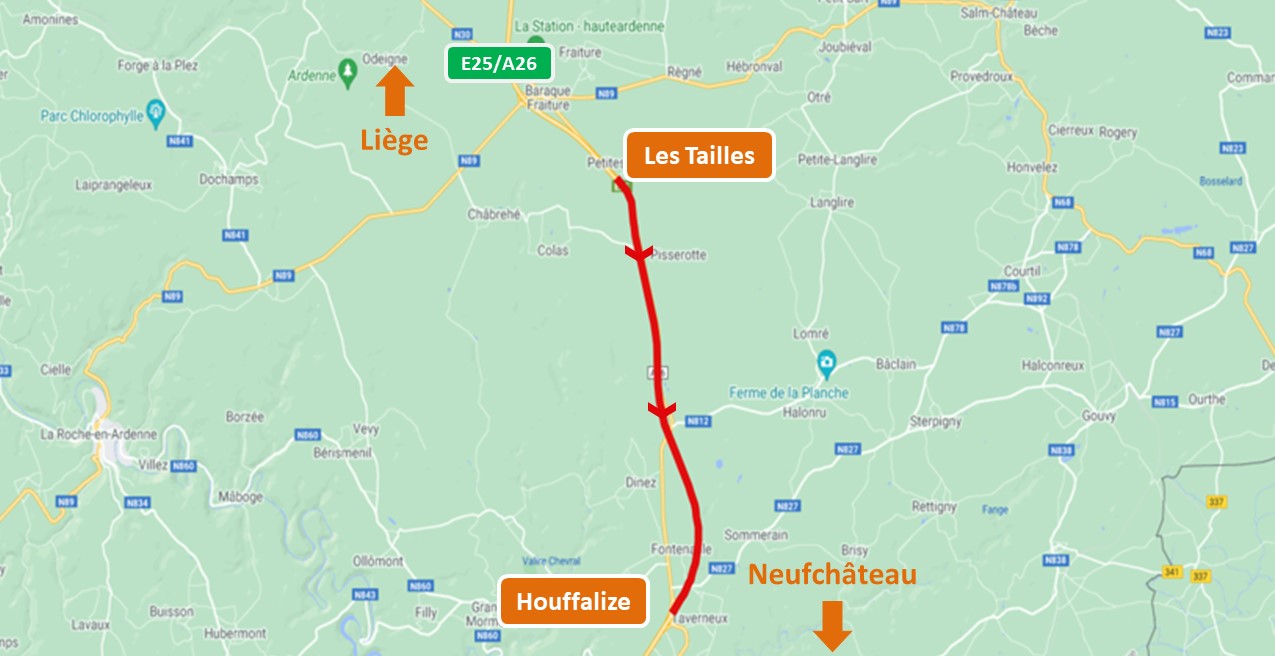 HOUFFALIZE VERS NEUFCHÂTEAU