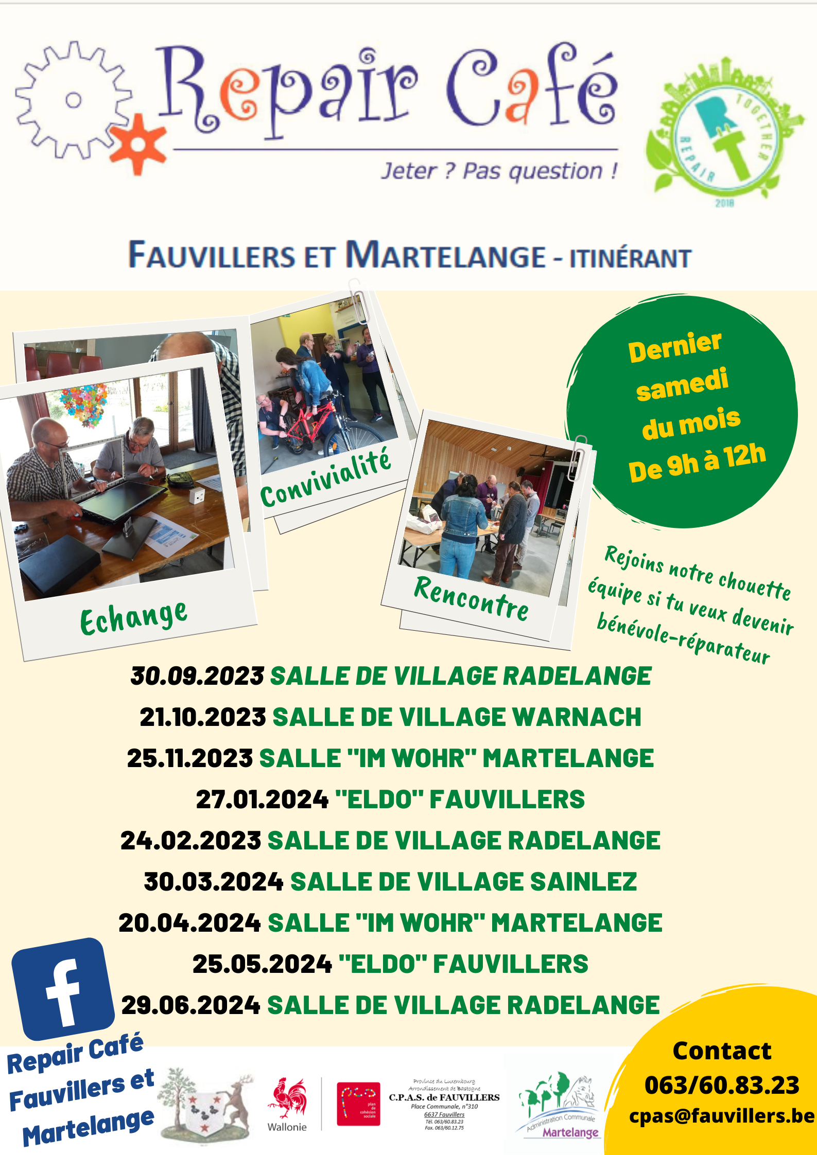 MARTELANGE > REPAIR CAFÉ FAUVILLERS